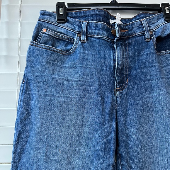 Eileen Fisher Women's Blue Organic Cotton Blend Crop Jeans Size 10 R5BD - Picture 3 of 10